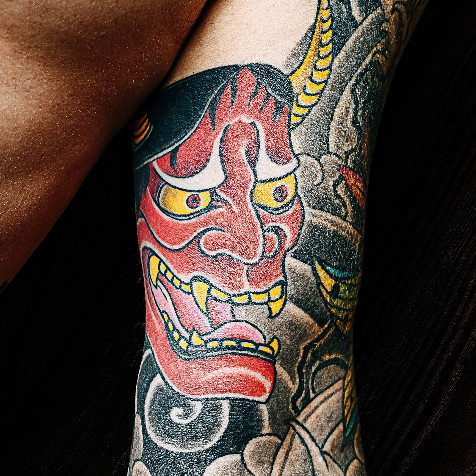 Vibrant colour tattoo style