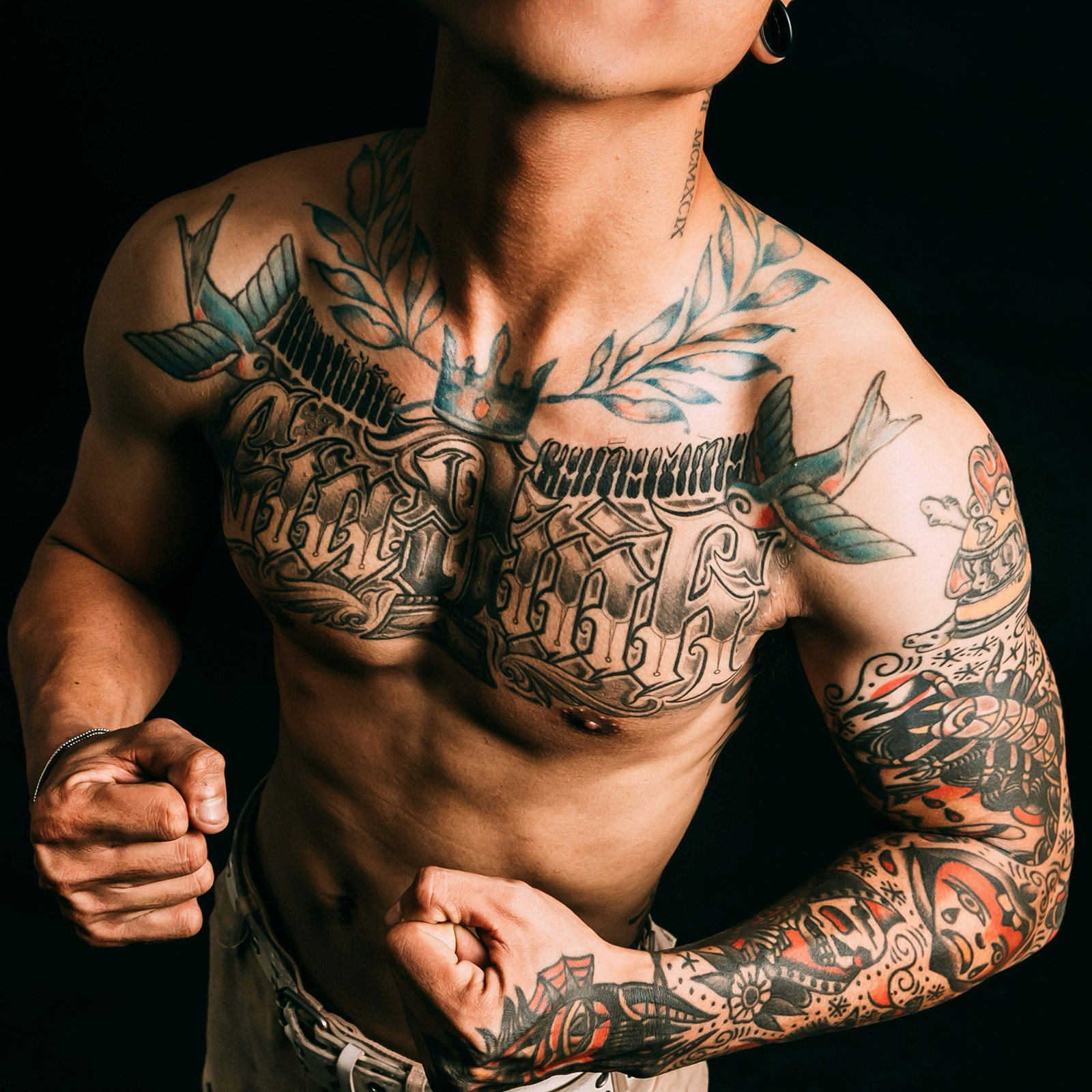Large scale custom tattoo style